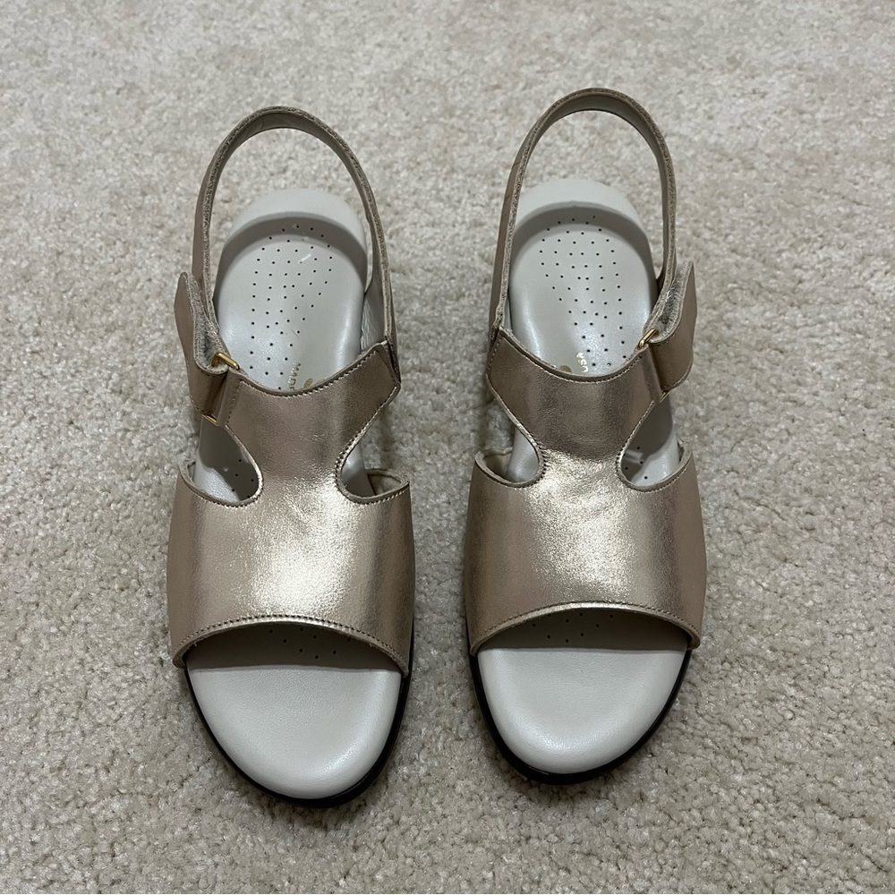 SAS Gold Tripad Comfort Open Toe Sling Back Heel Sandals